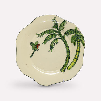 Palm Tree & Parrot Plate