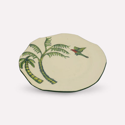 Palm Tree & Parrot Plate