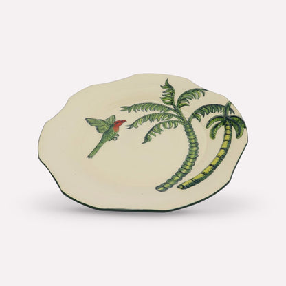Palm Tree & Parrot Plate