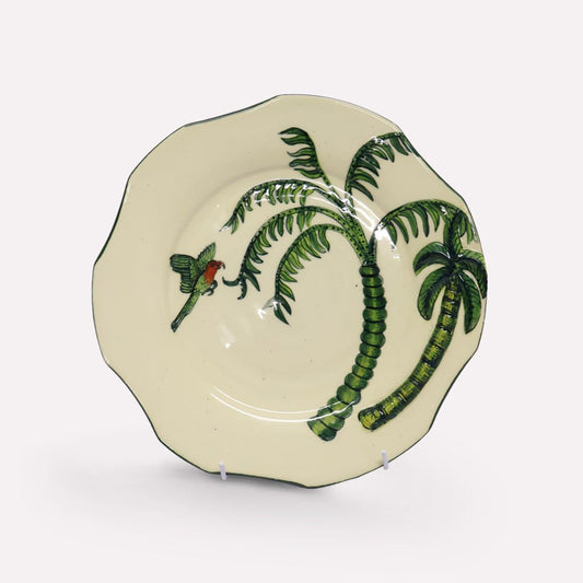 Palm Tree & Parrot Plate