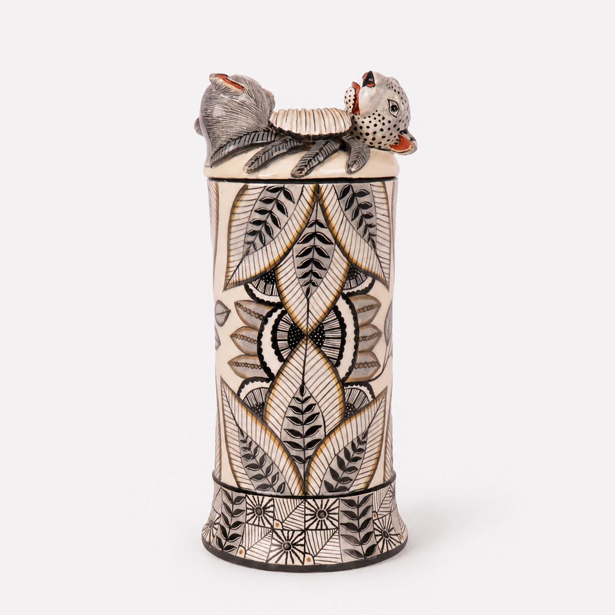 Leopard and Monkey Diffuser Pot