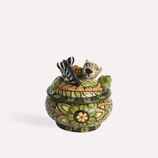 Leopard and Zebra Trinket Box