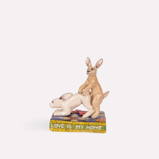 Bunnies Mating Sculpture