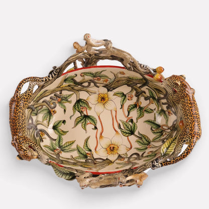 Leopard and Monkey Bowl