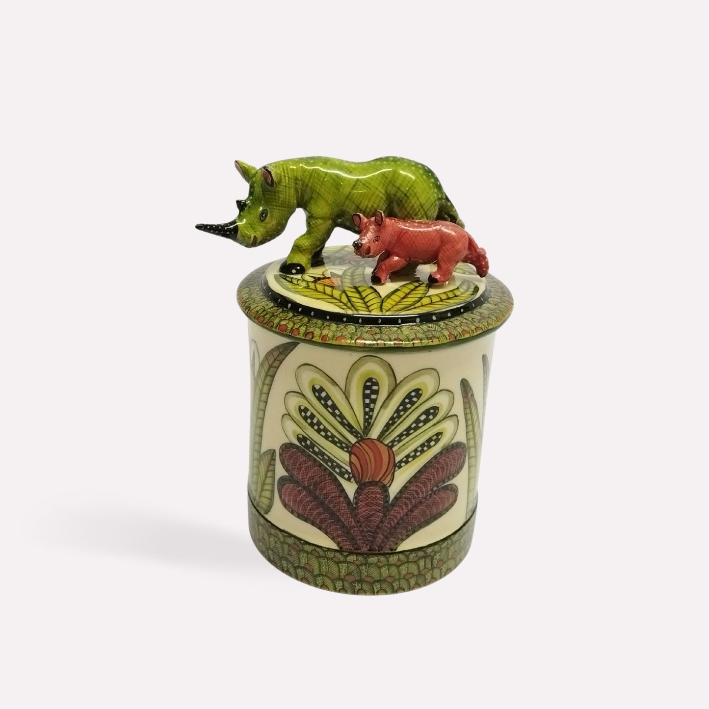 Rhino with Calf Spirit Candle