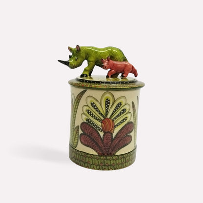 Rhino with Calf Spirit Candle