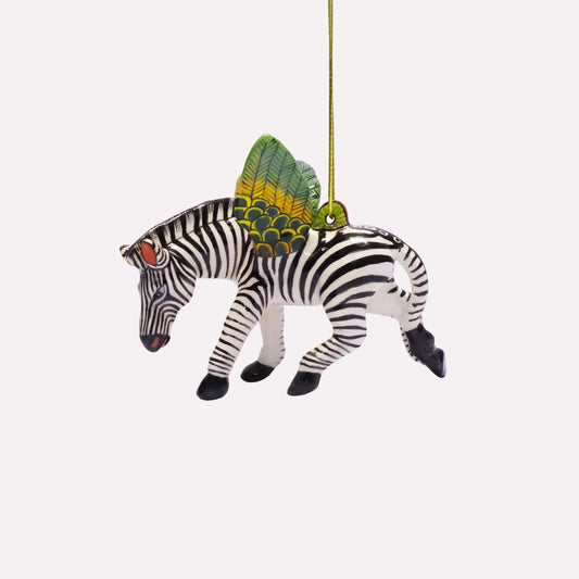 Flying Zebra Ornament