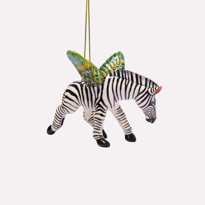 Flying Zebra Ornament