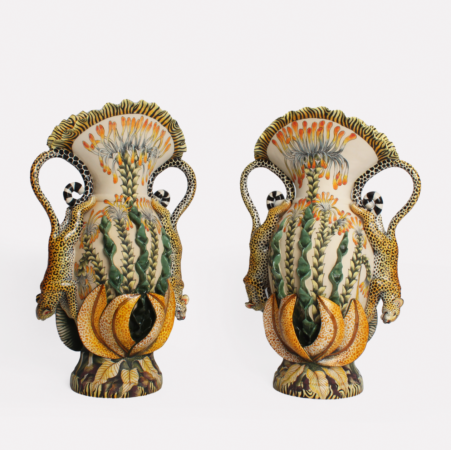Leopard Vases