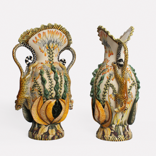Leopard Vases