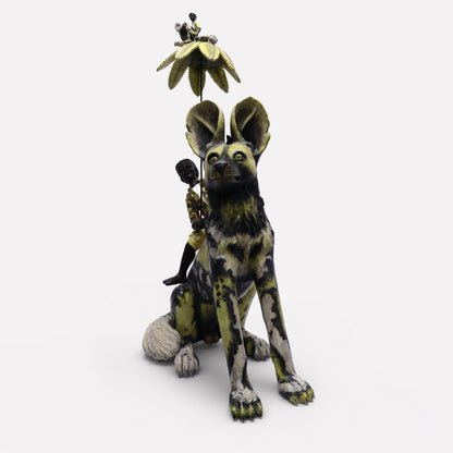 Wild Dog With Boy Rider