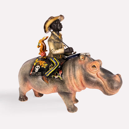 Wonderboy Hippo Sculpture