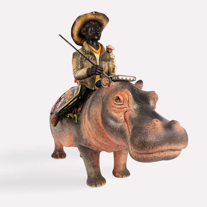 Wonderboy Hippo Sculpture
