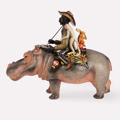 Wonderboy Hippo Sculpture