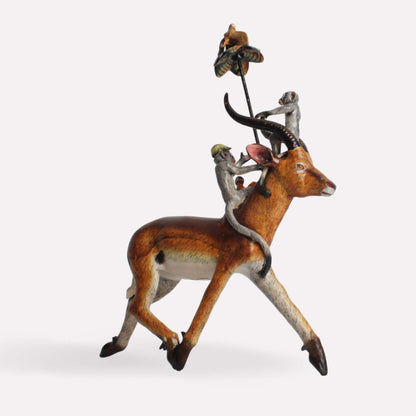Lechwe with Monkey Rider