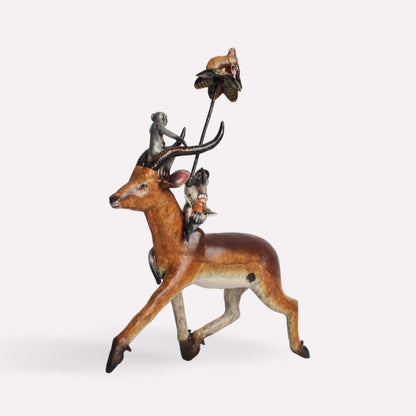 Lechwe with Monkey Rider