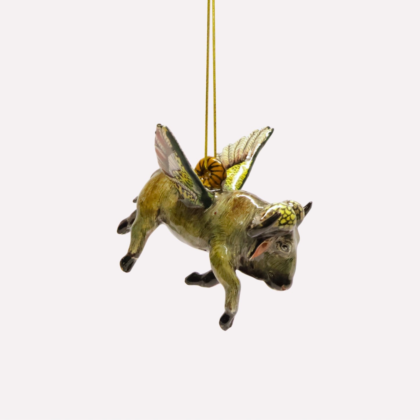 Flying Buffalo Ornament