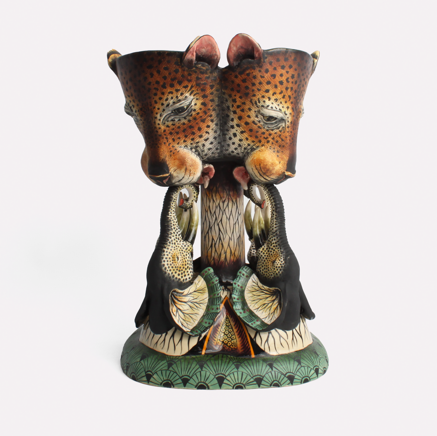 Leopard and Elephant Sweet Dish