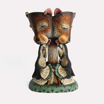 Leopard and Elephant Sweet Dish