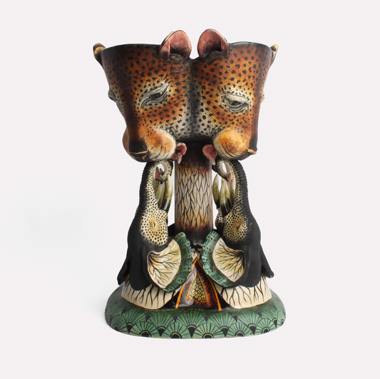 Leopard and Elephant Sweet Dish