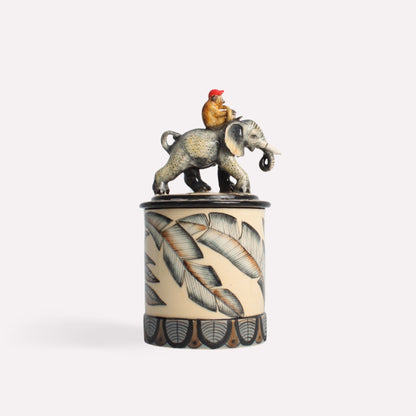 Elephant and Monkey Spirit Candle