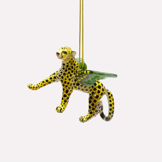 Flying Cheetah Ornament