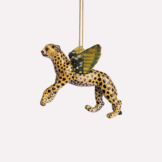 Flying Cheetah Ornament