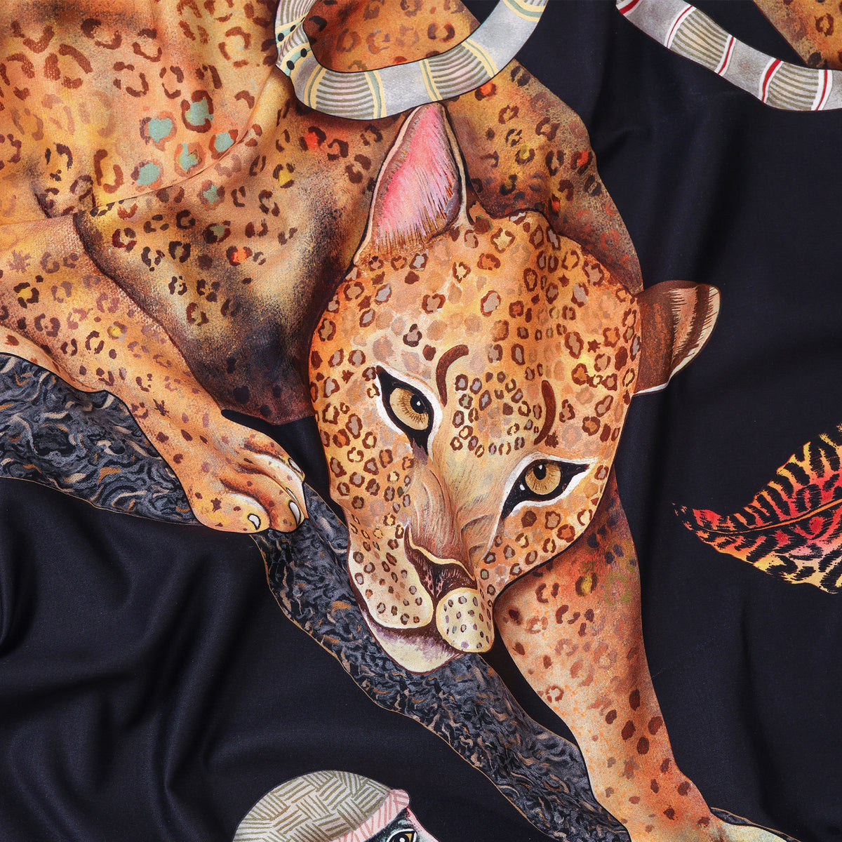 Monkey Tales Satinette Tablecloth in Night