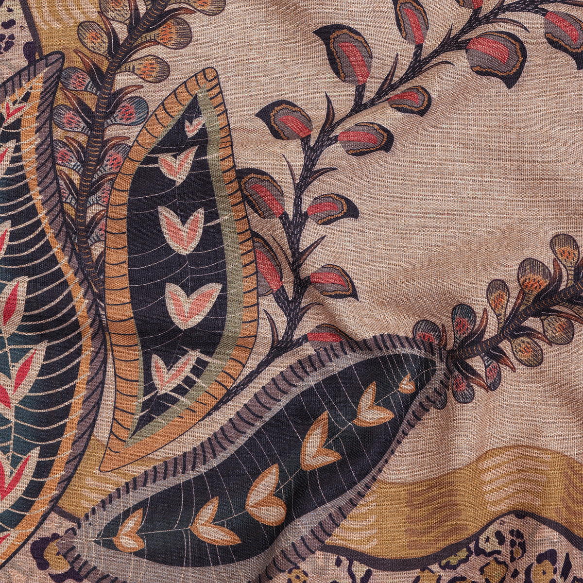Monkey Tales Linaza Tablecloth in Stone