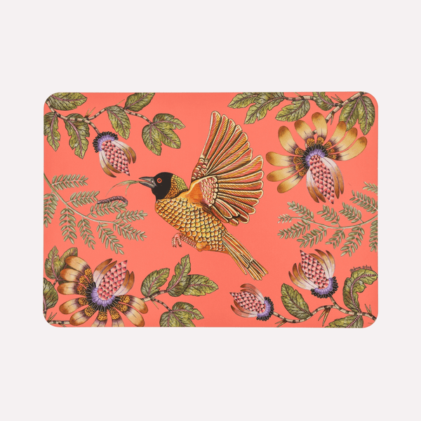 Weaver Garden Coral Pair (Hardboard Placemats)