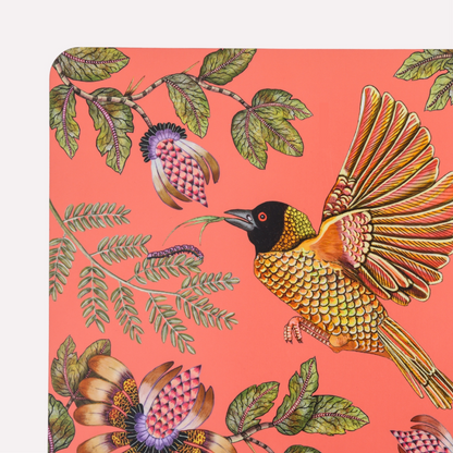 Weaver Garden Coral Pair (Hard Board Placemats)