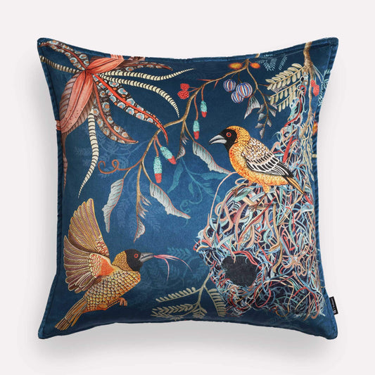 Thanda Nests Midnight Velvet Cushion Cover