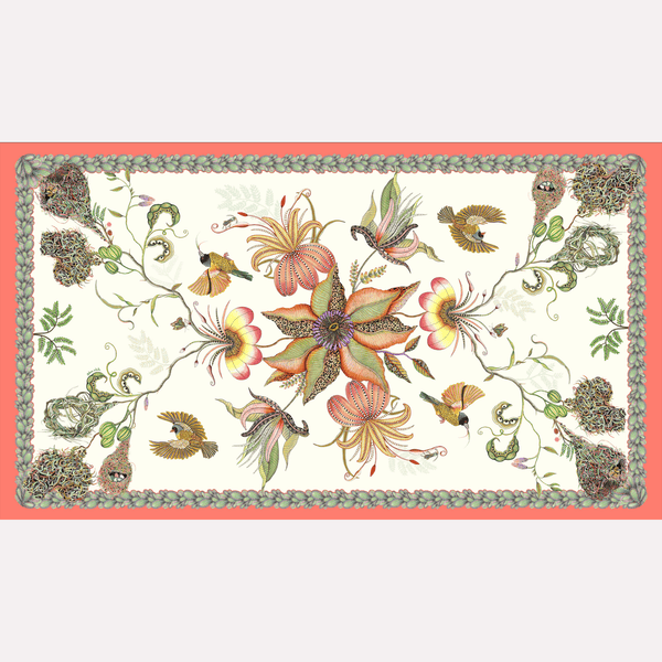 Thanda Nests Tablecloth in Parakeet