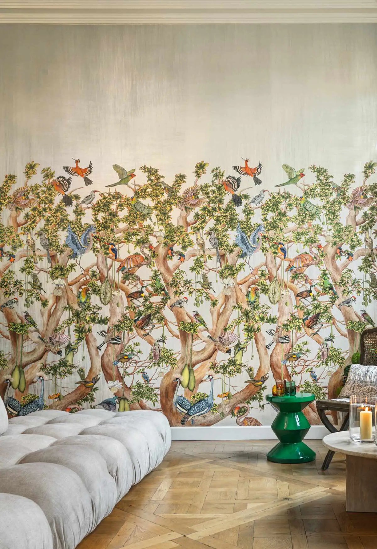 Tree of Life Platinum Wallpaper Ardmore Design