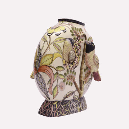 Weaver Bird Vase