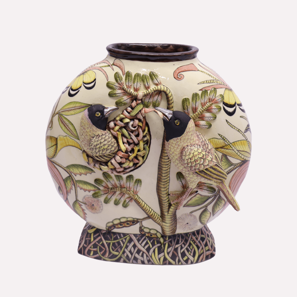 Weaver Bird Vase