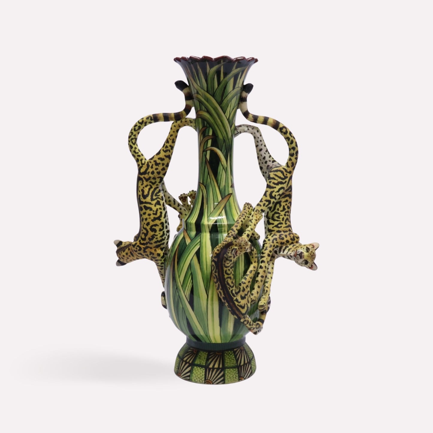 Cheetah Prowl Vase