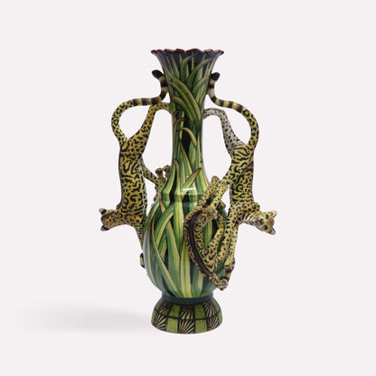 Cheetah Prowl Vase
