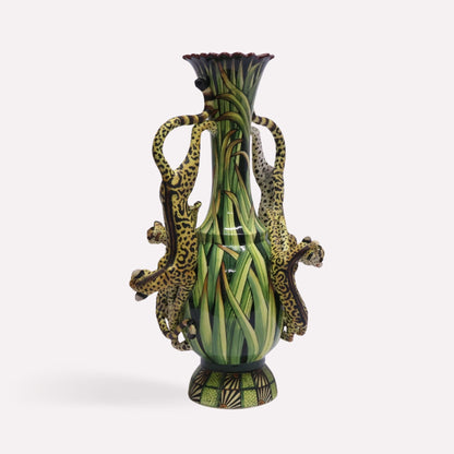 Cheetah Prowl Vase