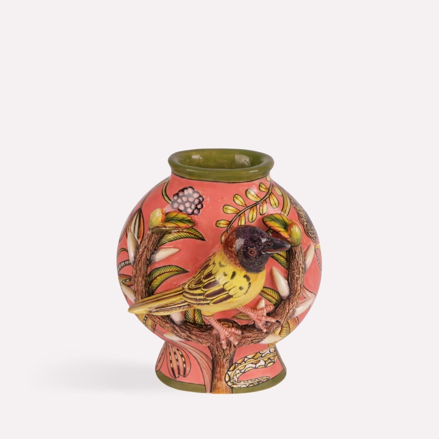 Weaver Bird Small Vase