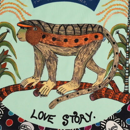 Wonderboy Love Story Silk Scarf Coral 65