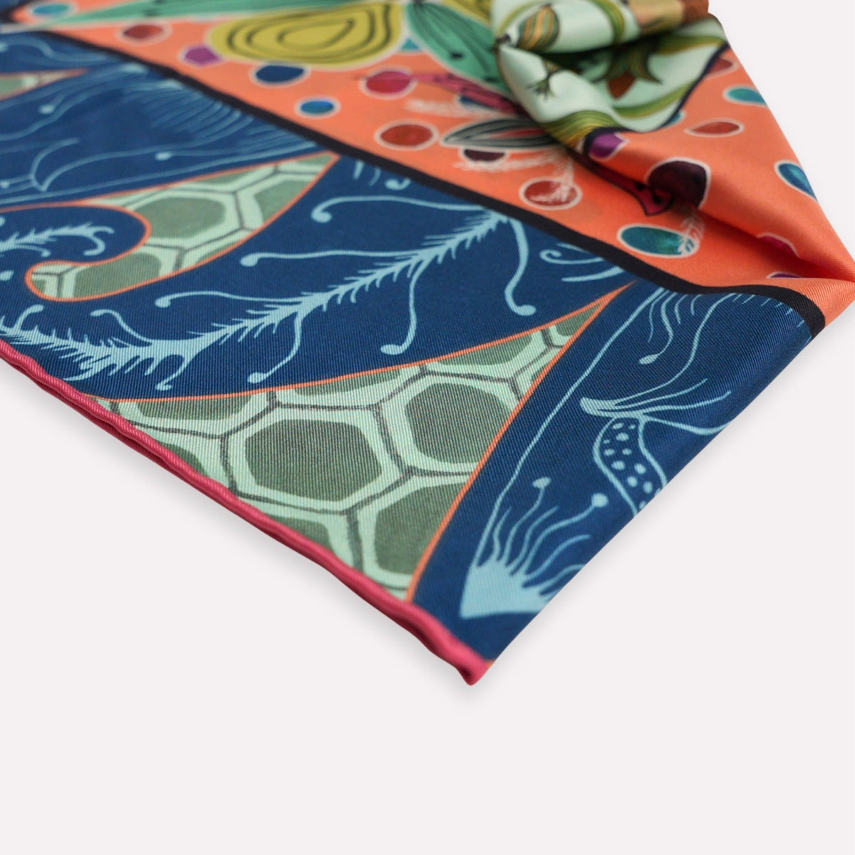 Wonderboy Love Story Silk Scarf Coral 90