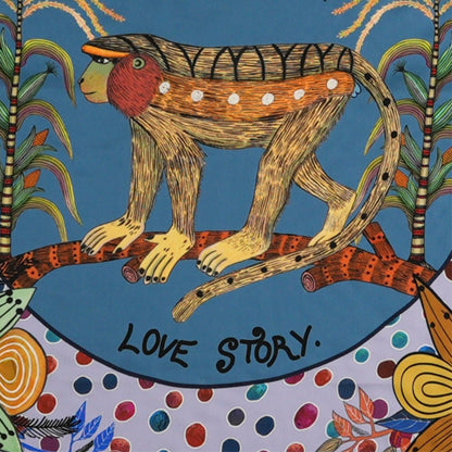 Wonderboy Love Story Silk Scarf Frost 90