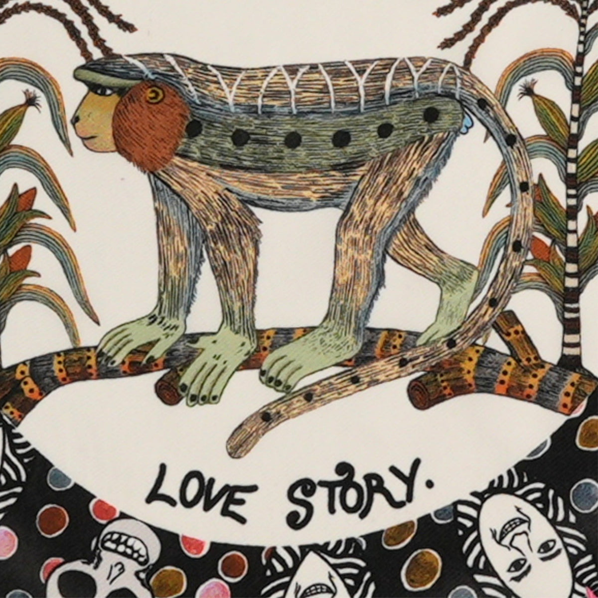 Wonderboy Love Story Silk Pocket Square Moonlight 43