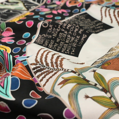 Wonderboy Love Story Silk Scarf Moonlight 90