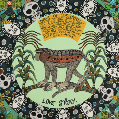 Wonderboy Love Story Silk Scarf Jade 65