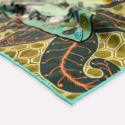 Wonderboy Love Story Silk Scarf Jade 65