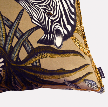 Thanda Stripe Savannah Velvet Cushion Cover