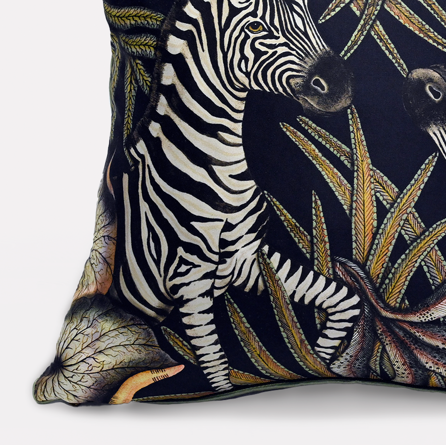 Thanda Stripe Night Silk Cushion Cover