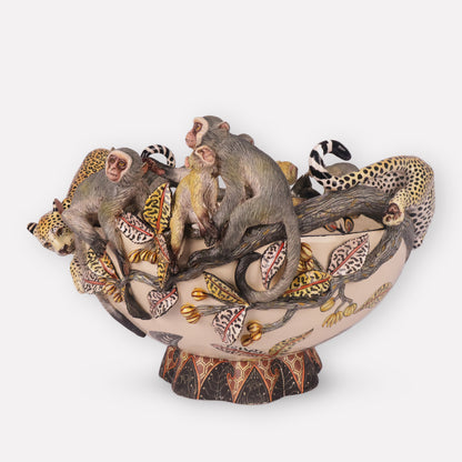 Leopard and Monkey Bowl